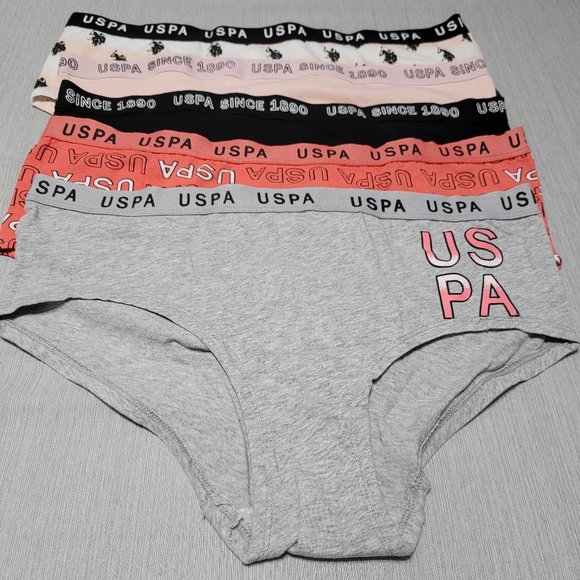 New US Polo Assn. USPA Panties 5pk - Picture 1 of 5